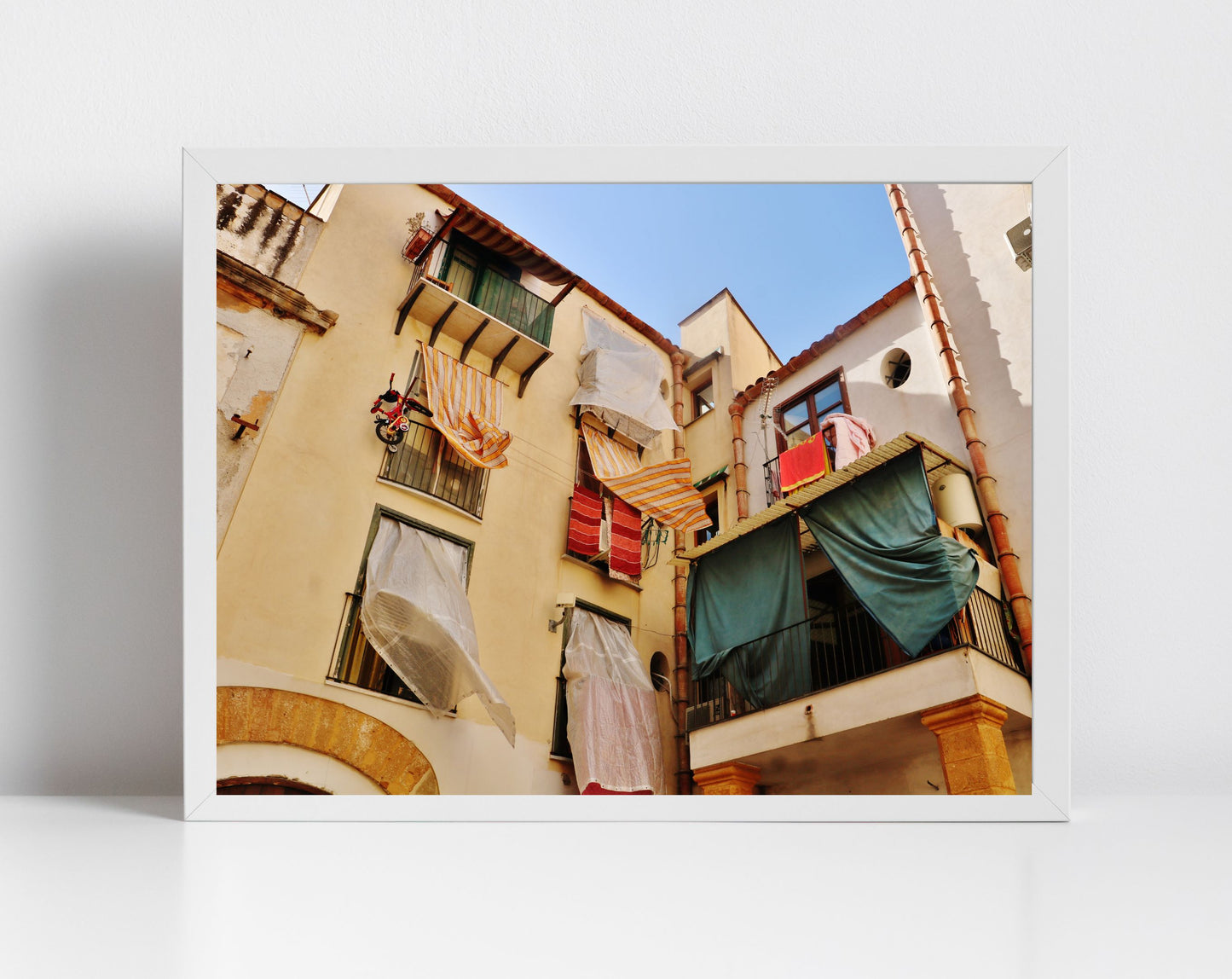 Palermo Sicily Balcony Photography Print Italy Wall Art