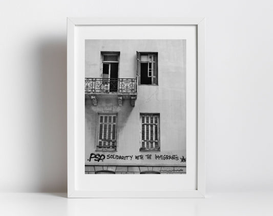 Anarchist Poster Socialist Wall Art Refugees Welcome Art