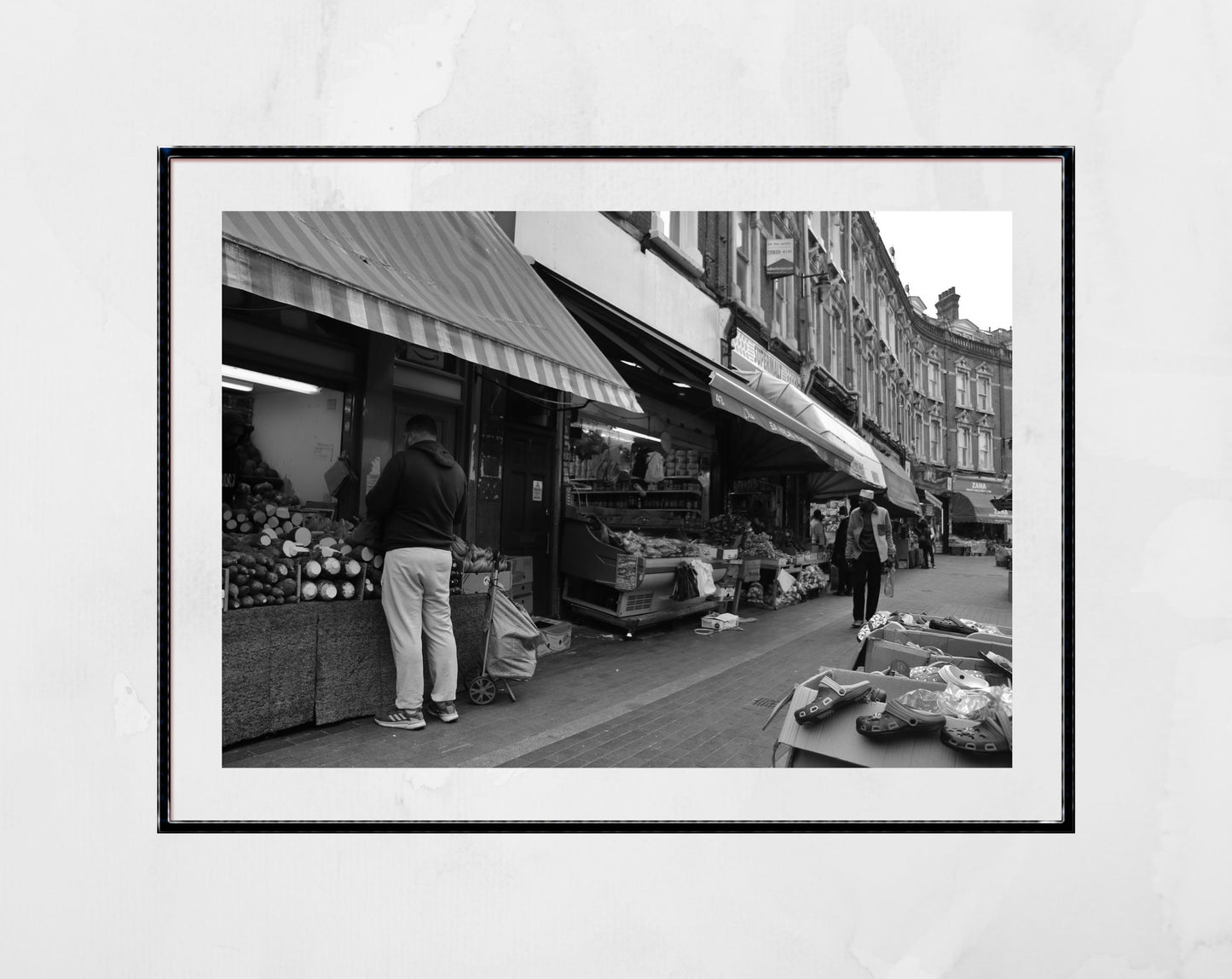 London Brixton Print Black And White Street Photography Wall Art