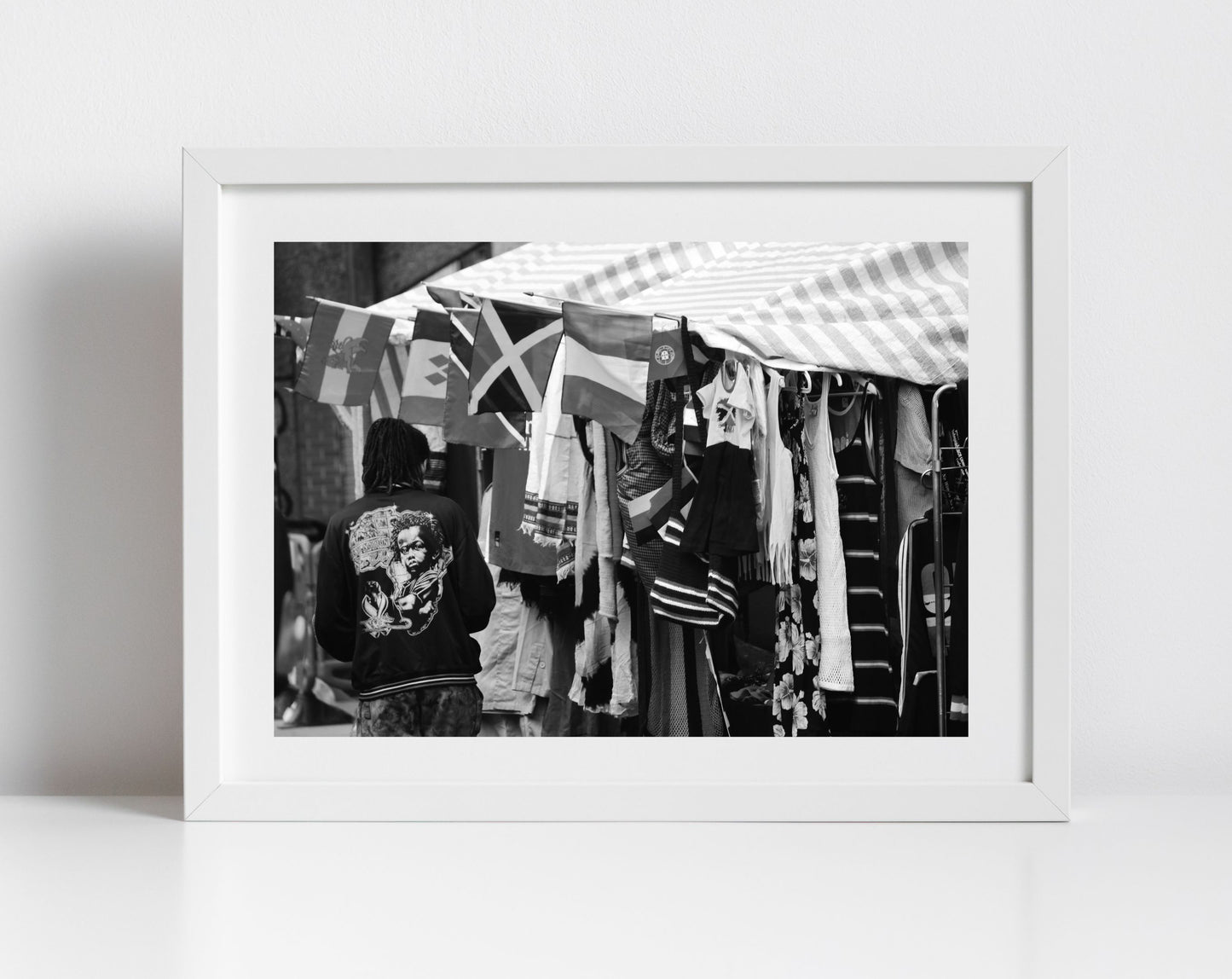 Brixton Print Black And White Afro Caribbean Wall Art