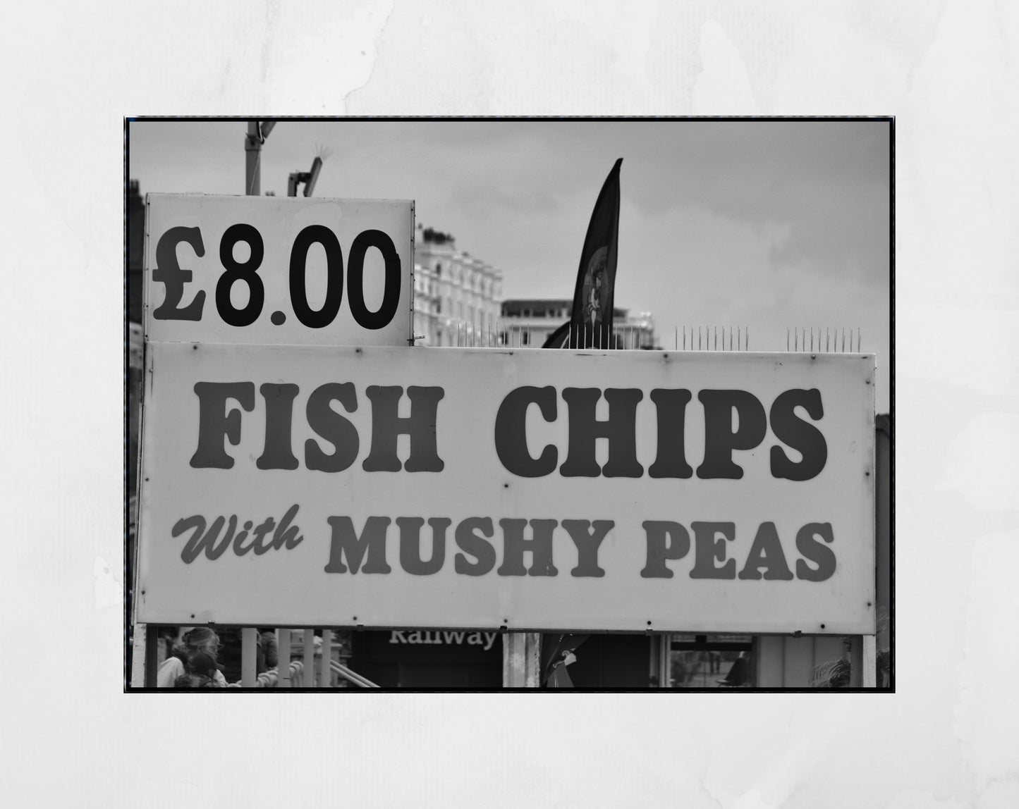 Fish And Chips Print Brighton Black And White Photography