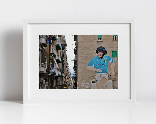Diego Maradona Poster Napoli Naples Italy Photography Print