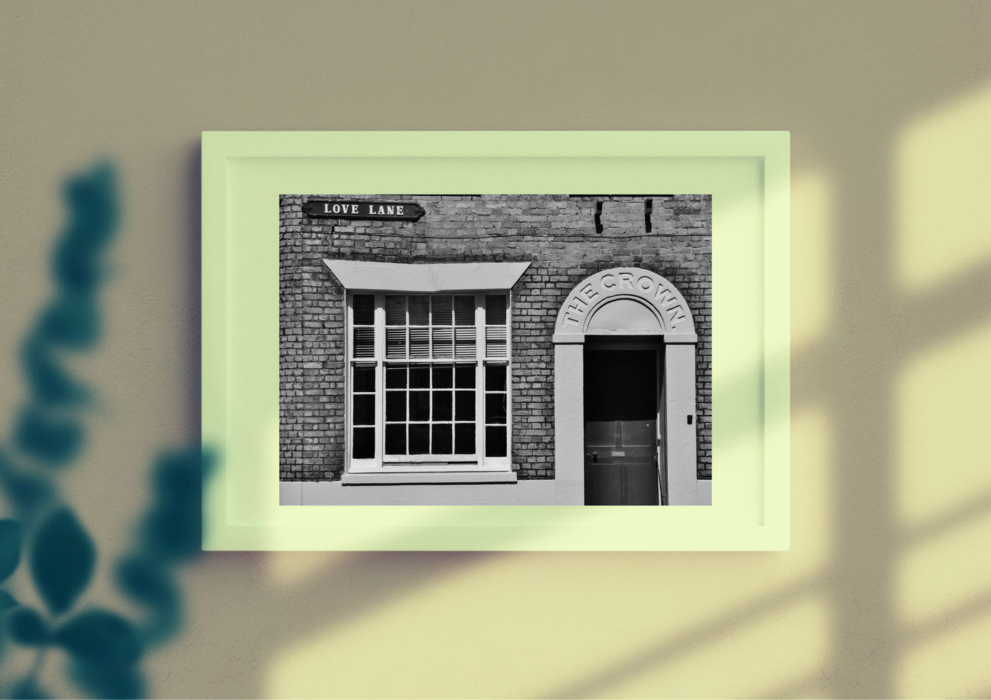 Margate Love Lane Black And White Photography Print