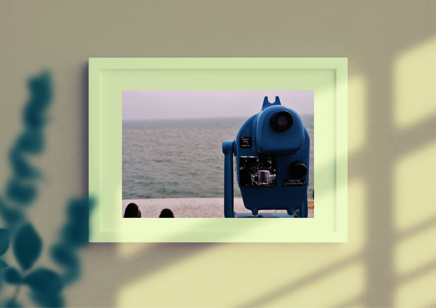 Folkestone Sea Telescope Photography Print