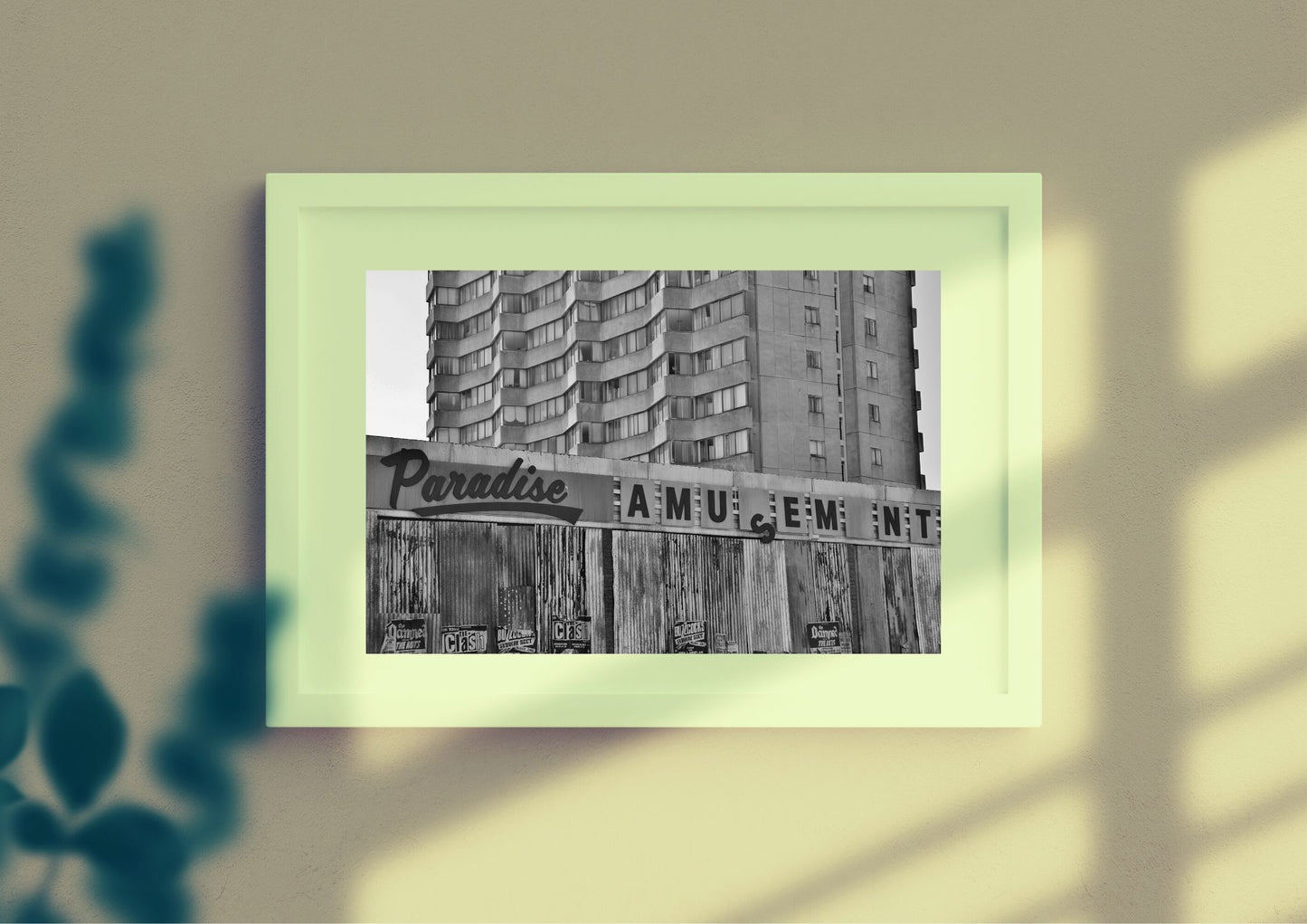 Margate Print Brutalist Black And White Wall Art