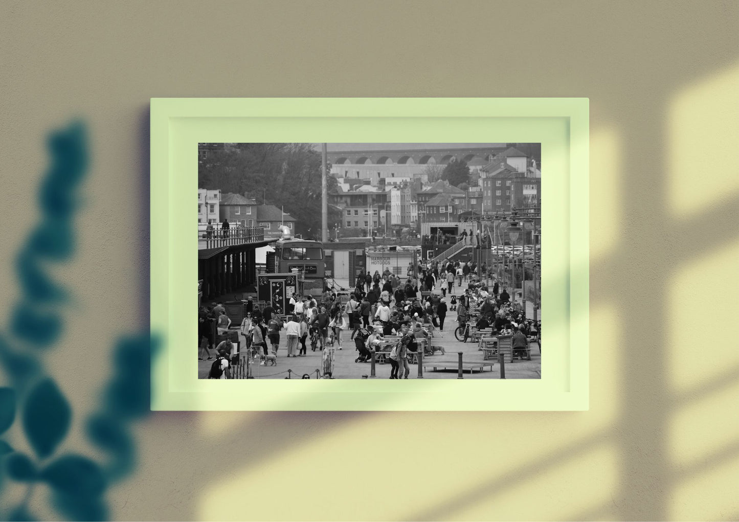 Folkestone Harbour Arm Black And White Photography Poster