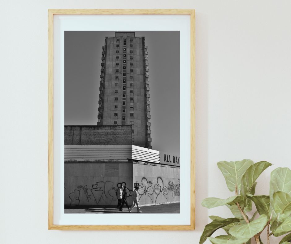 Margate Black And White Print Brutalist Wall Art Urban Photography