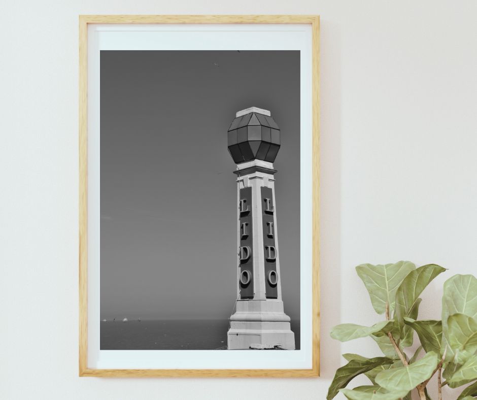 Margate Lido Black And White Photography Print