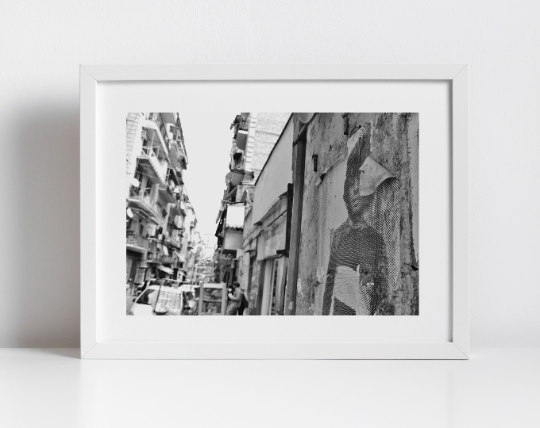 Maradona Napoli Print Naples Italy Photography Poster