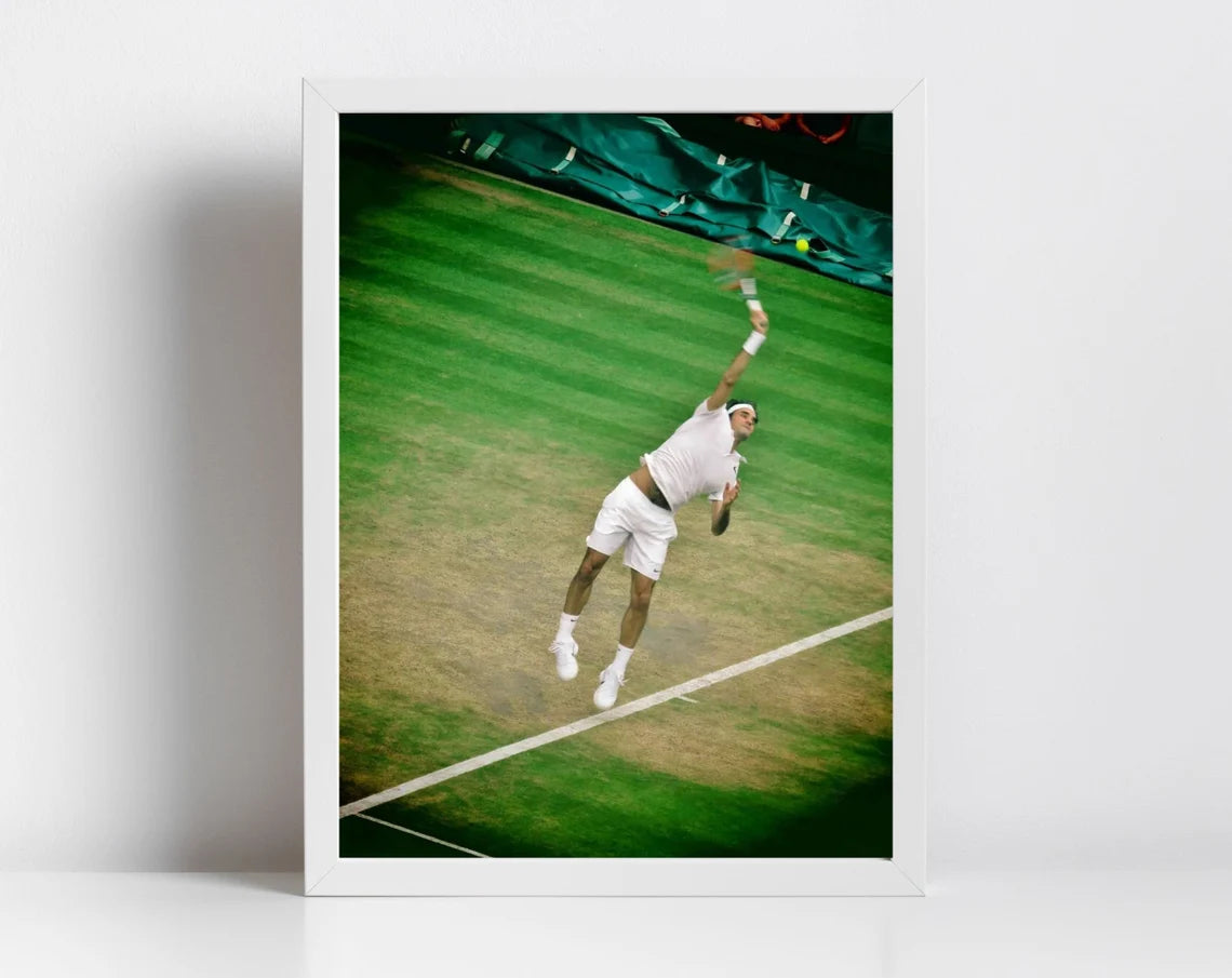 Roger Federer Wimbledon Tennis Photography Print Poster