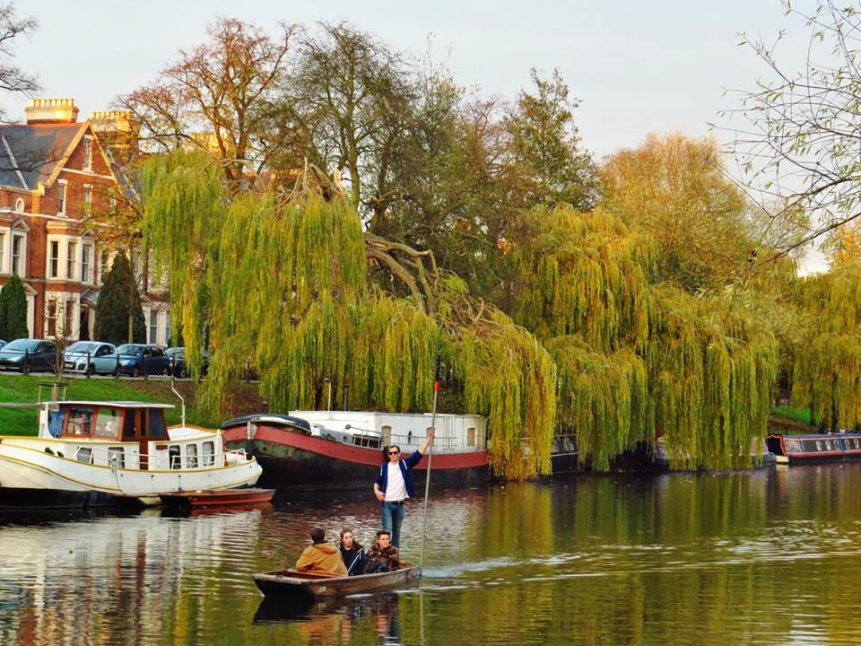 Cambridge Photography River Cam Punting Print