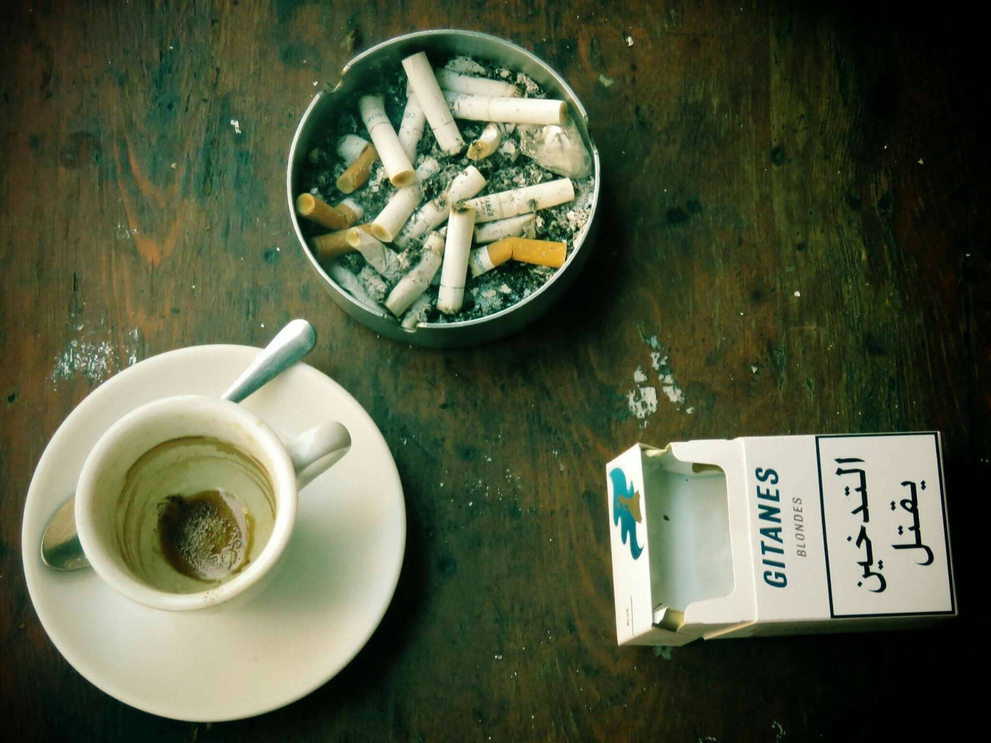 Beirut Photography Print Coffee And Cigarettes Poster