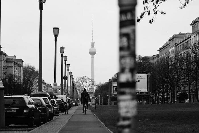 Karl Marx Allee Berlin Photography Print (Black And White)