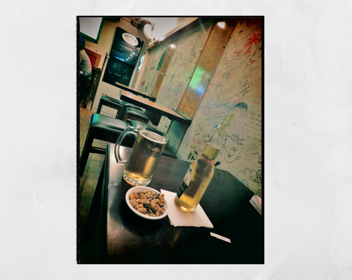 Dany's Pub Beirut Poster Almaza Beer Print