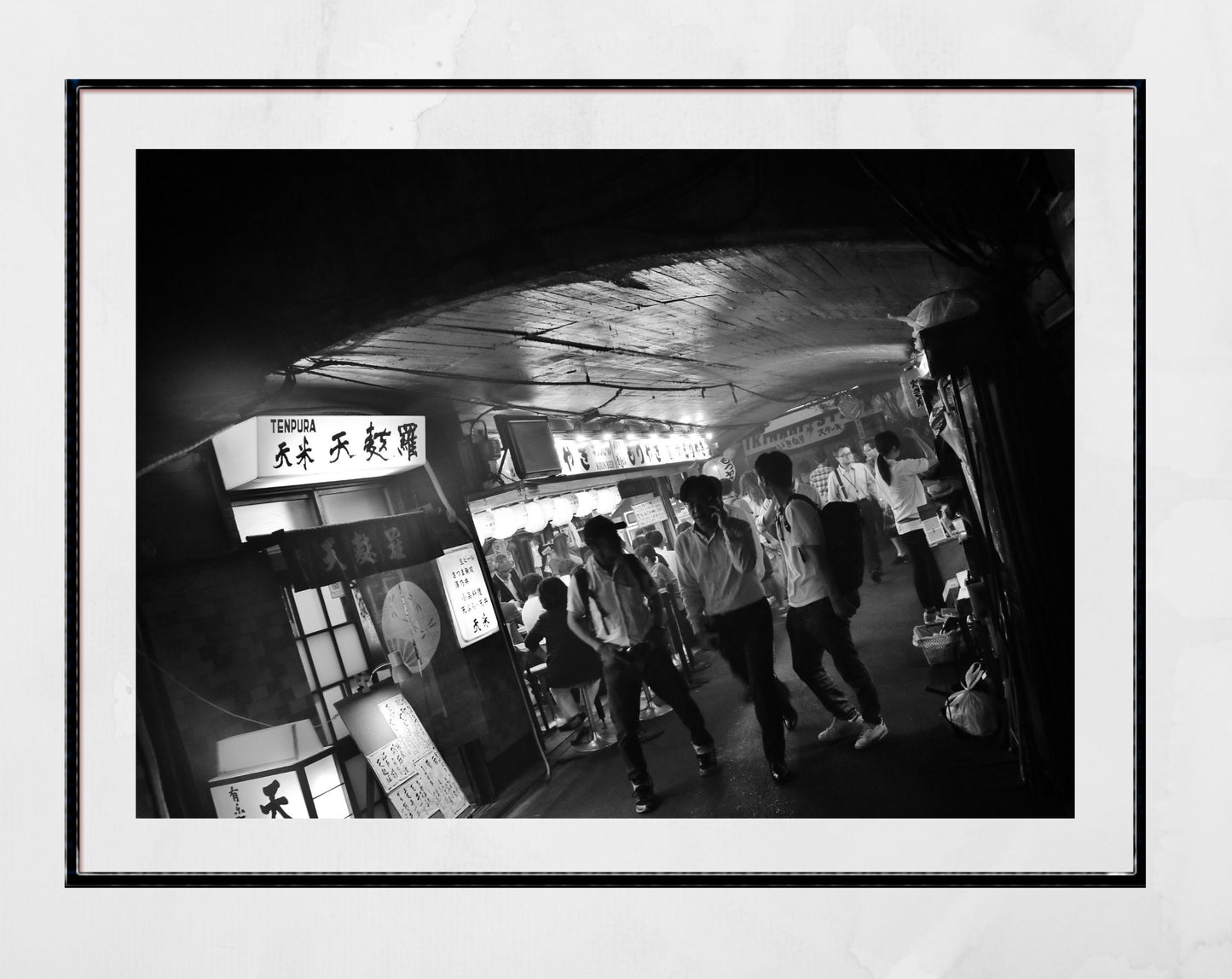 Tokyo  Yurakucho Japan Black And White Photography Print