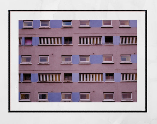 Brutalist Architecture Poster Glasgow Anderston Urban Photography Print