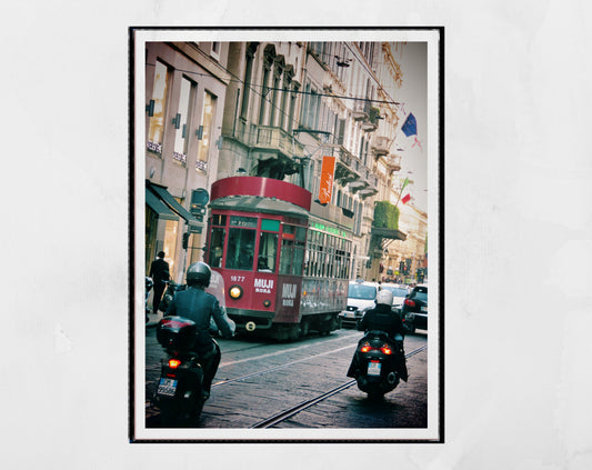 Milan Tram Street Photography Print