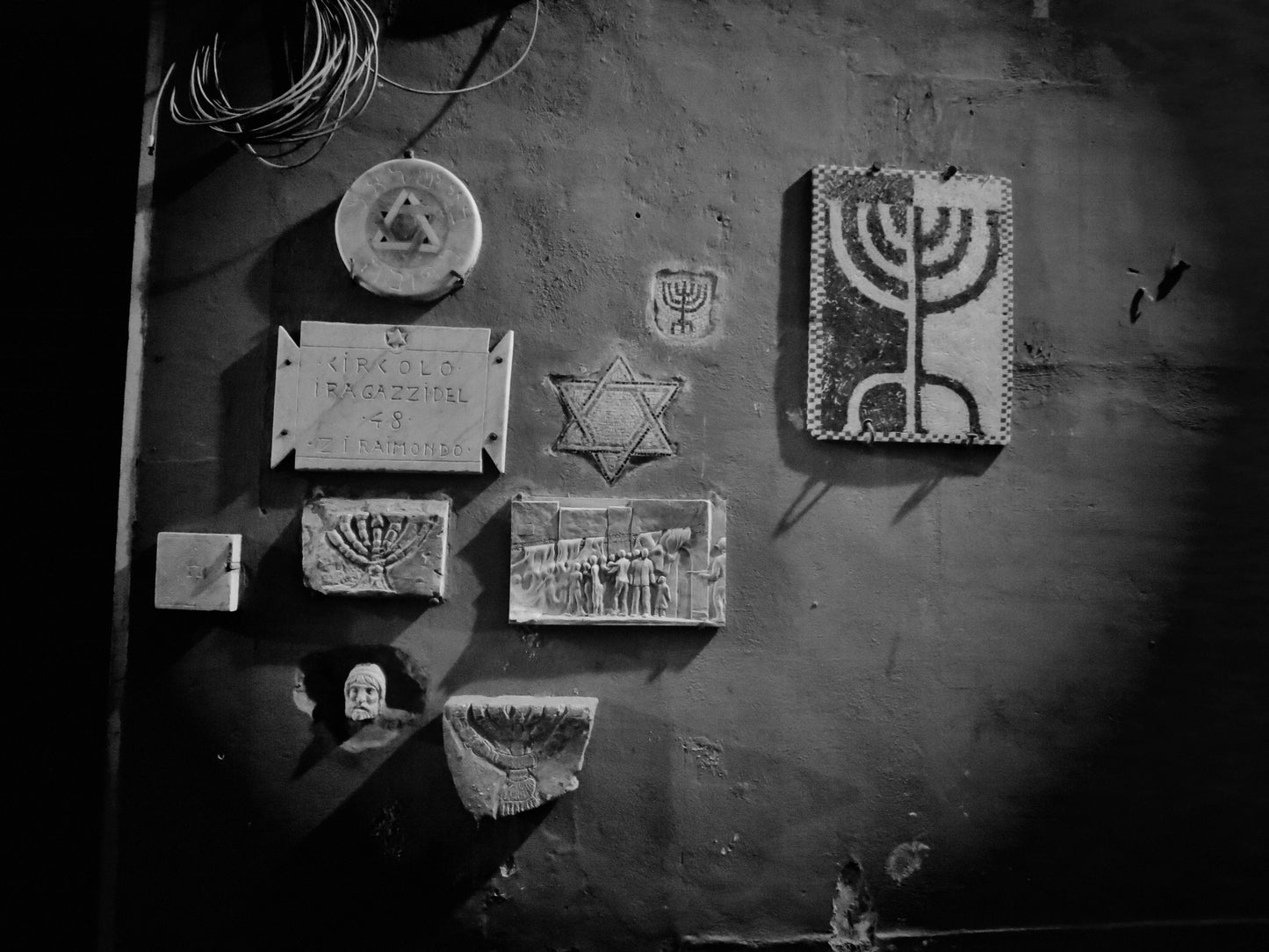 Rome Jewish Ghetto Black And White Wall Art