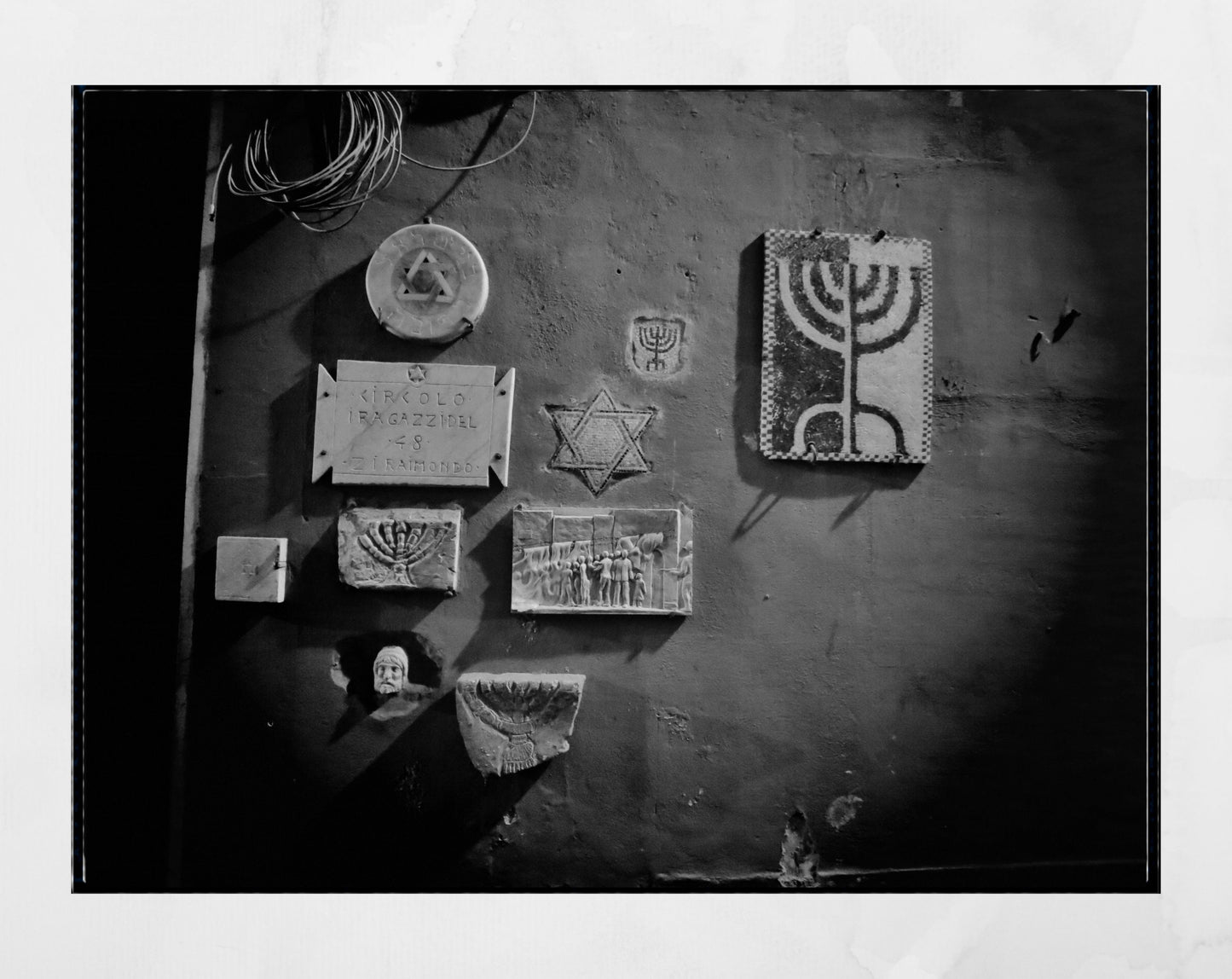 Rome Jewish Ghetto Black And White Wall Art