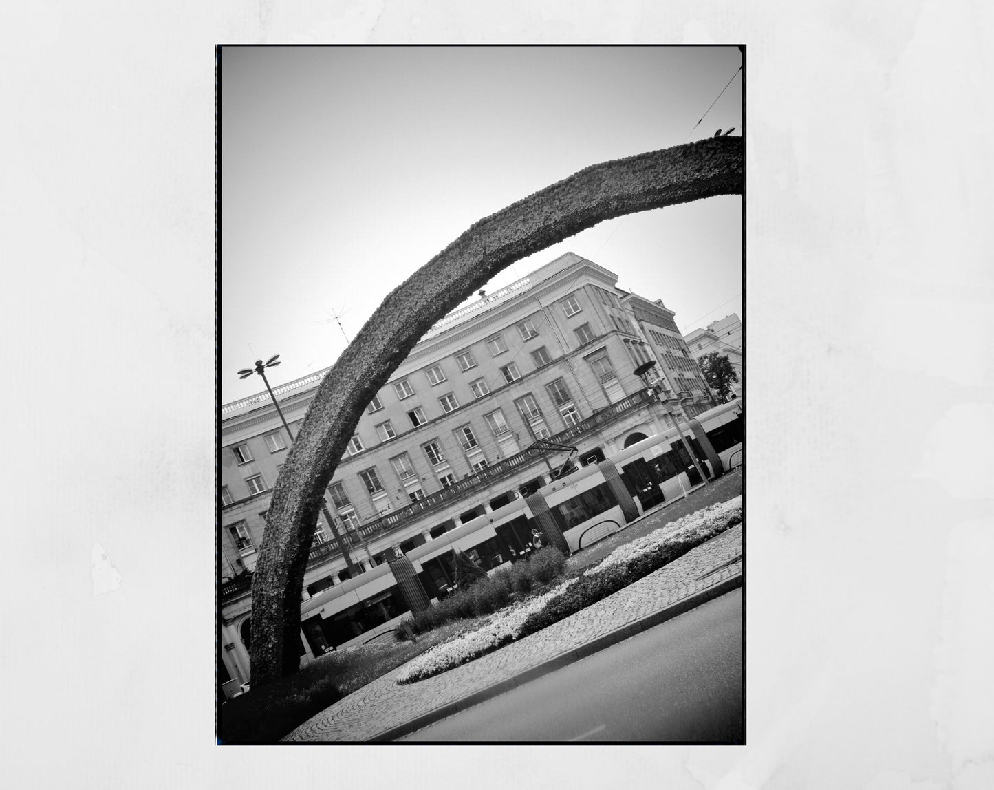 Warsaw Saviour Square Black And White Photography Print