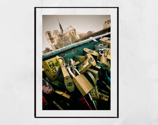 Paris Pont des Arts Notre Dame Photography Print