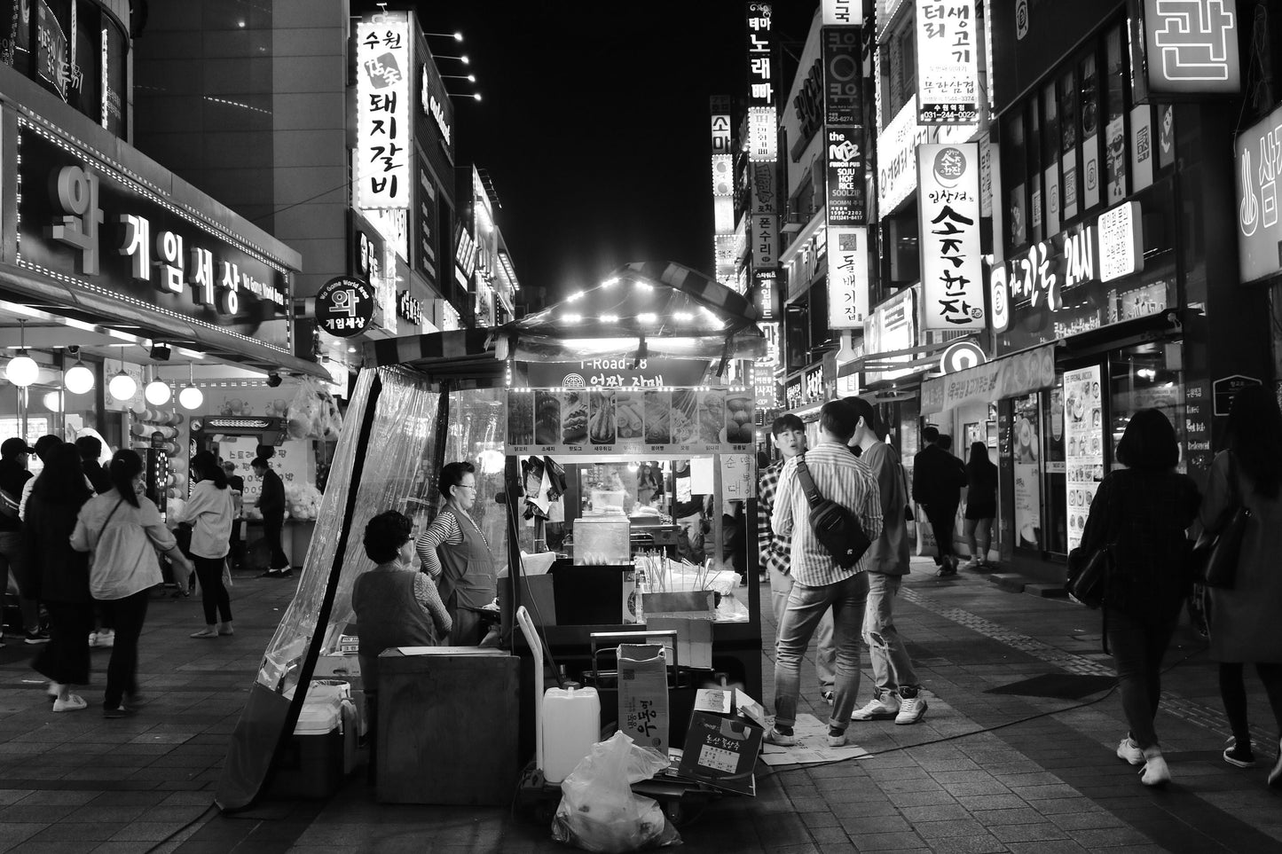 Suwon Korea Photography Black And White Print