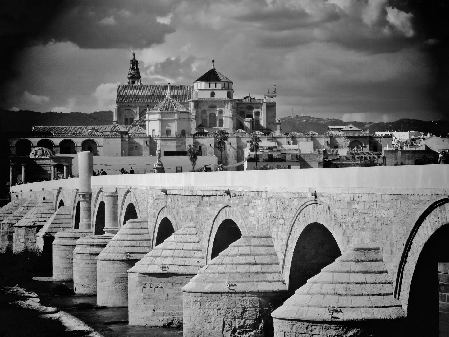Cordoba Spain Black And White Photography Print