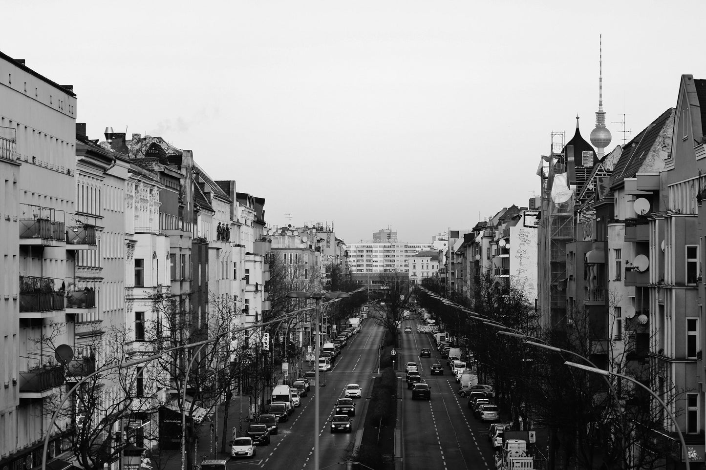 Berlin Neukölln Black And White Photography Print Poster