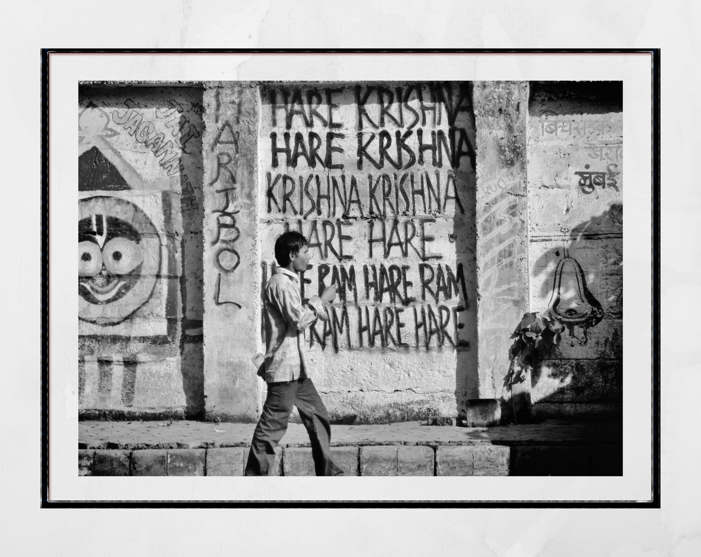 Hare Krishna Poster India Photography Print Mumbai Wall Art
