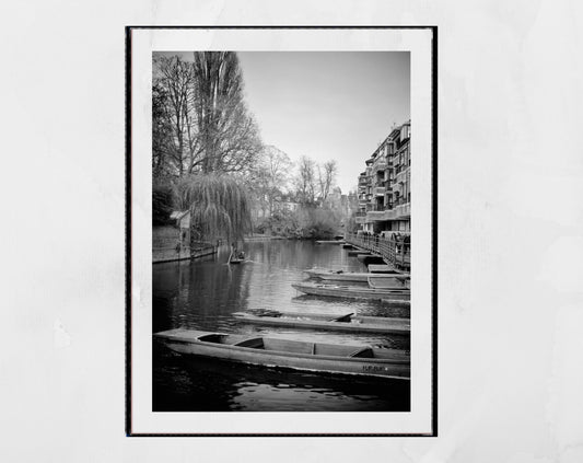 Cambridge Black And White Photography Print