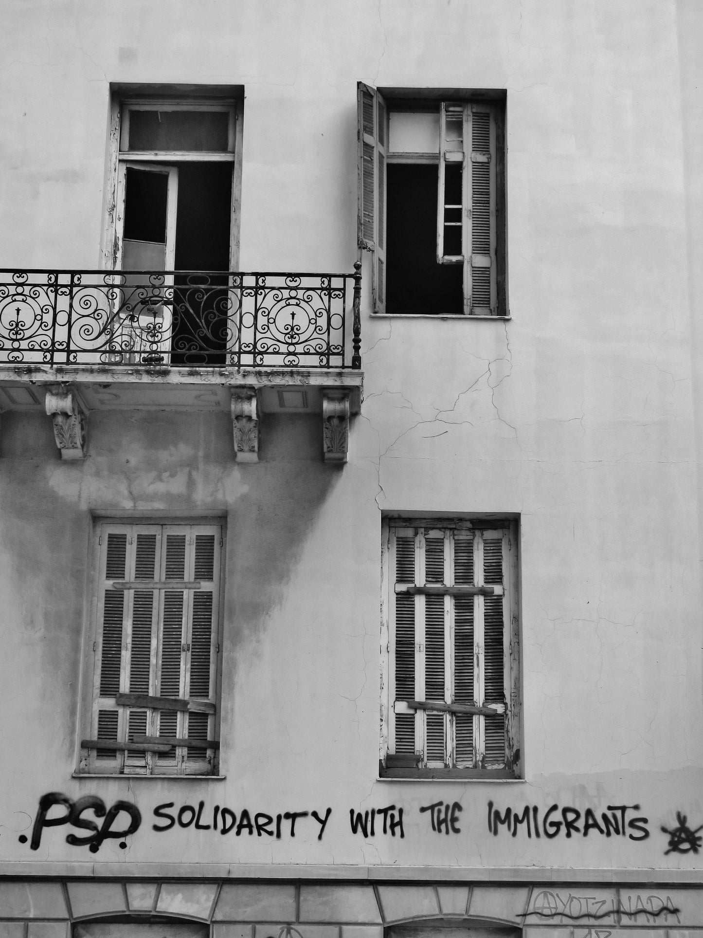 Anarchist Photography Print Socialist Wall Art Refugees Welcome Poster