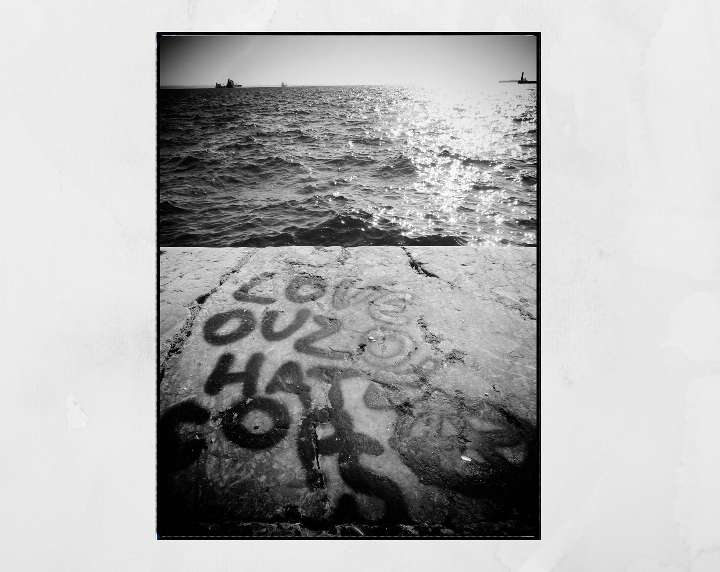 ACAB Poster Thessaloniki Print Anarchist Art Love Ouzo Hate Cops