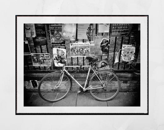 Cambridge UK Print Bicycle Wall Art