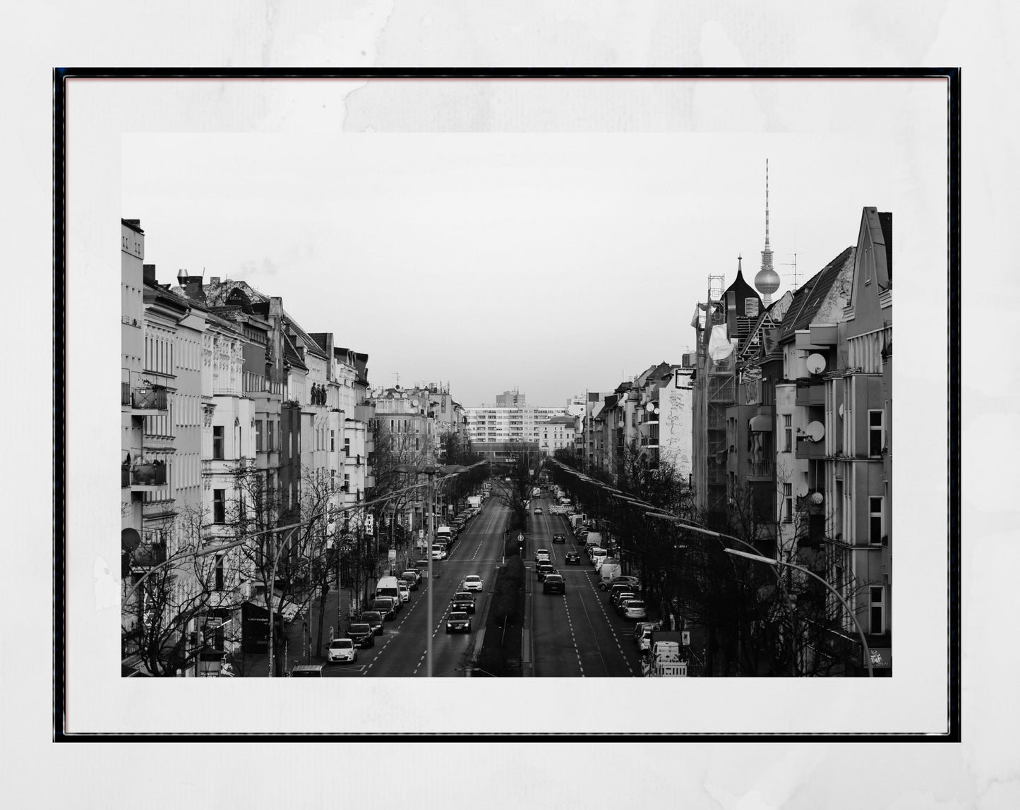 Berlin Neukölln Black And White Photography Print Poster