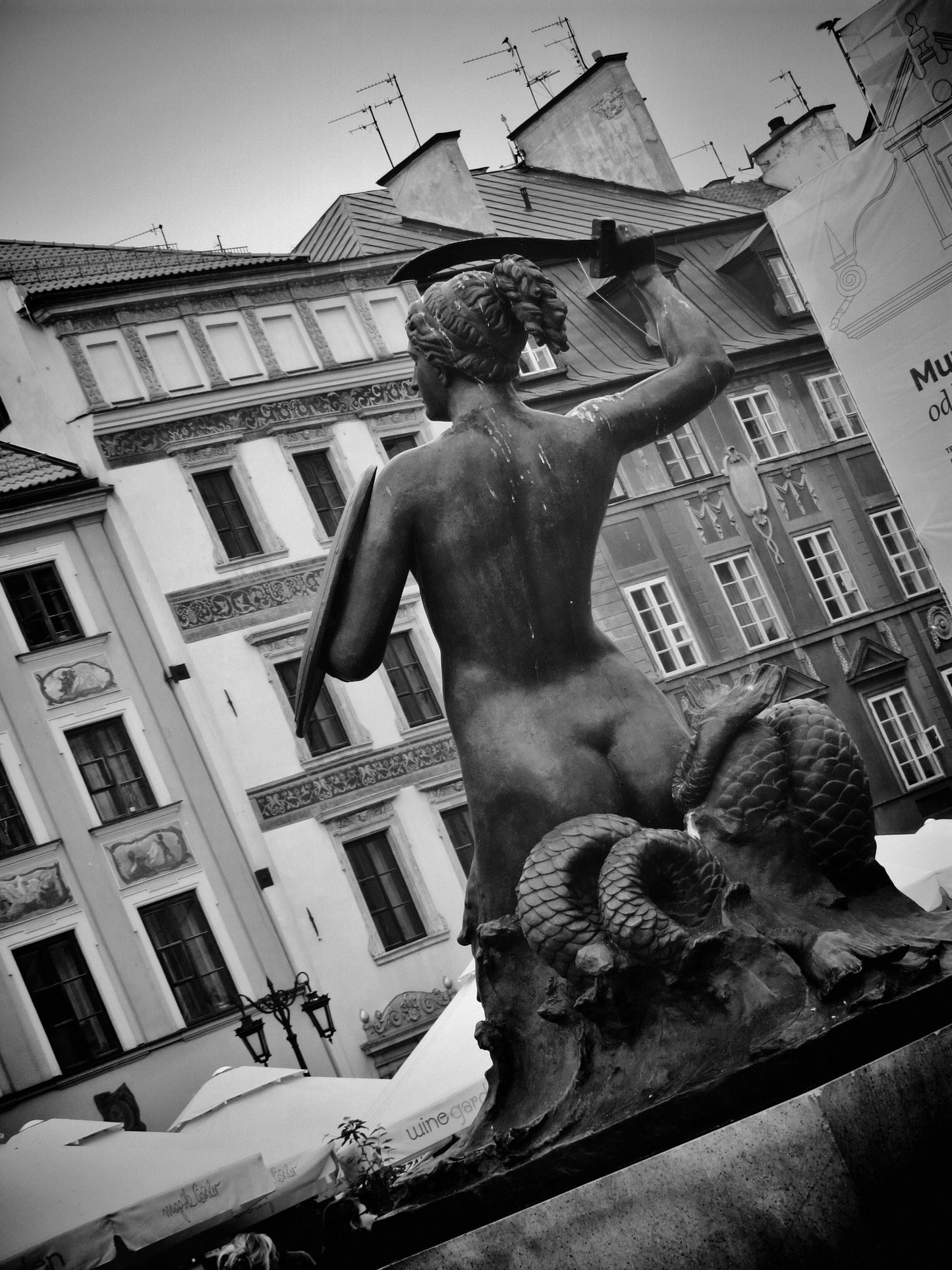 Warsaw Mermaid Photography Poster