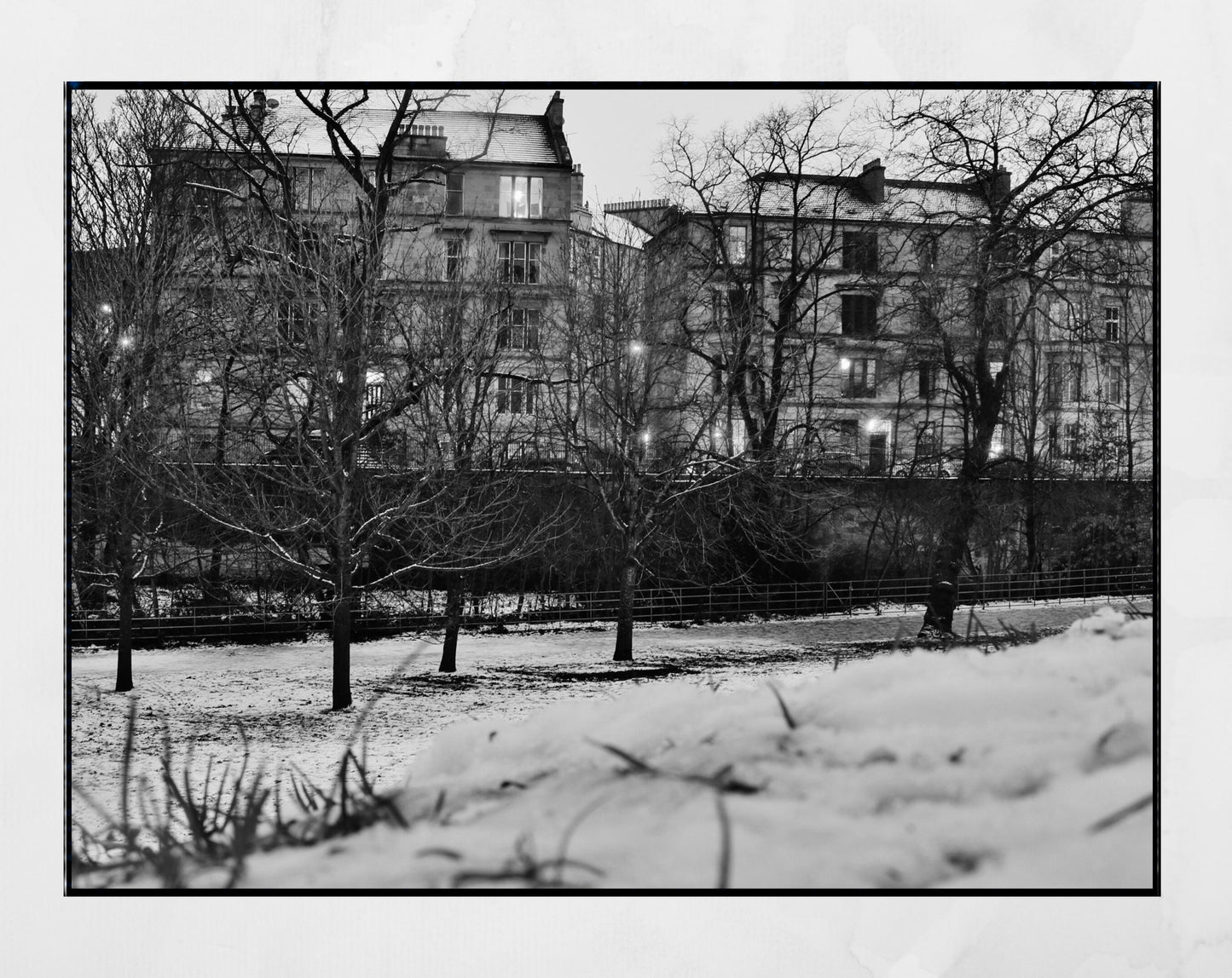 Glasgow Tenement West End Kelvingrove Park Photography Print