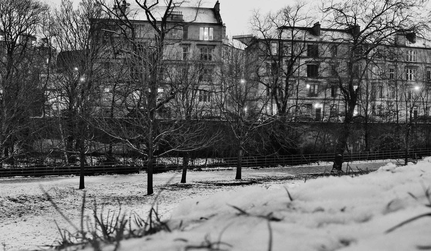 Glasgow Tenement West End Kelvingrove Park Photography Print