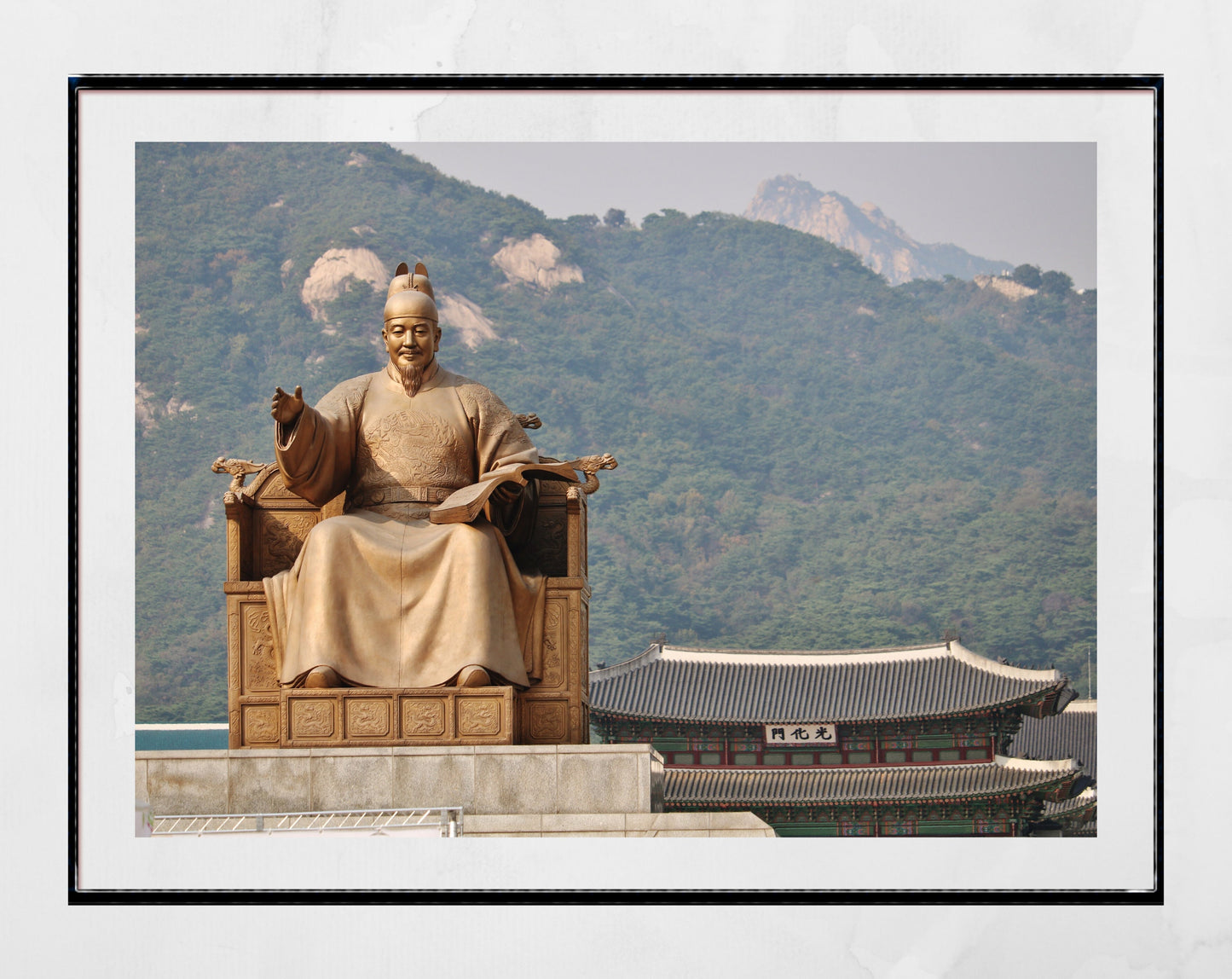 Korean Wall Art Gwanghwamun Square Seoul Poster