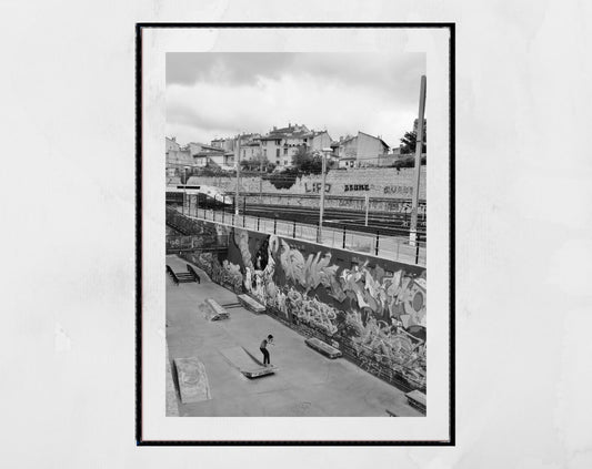 Skateboarding Photography La Friche la Belle de Mai Marseille Poster