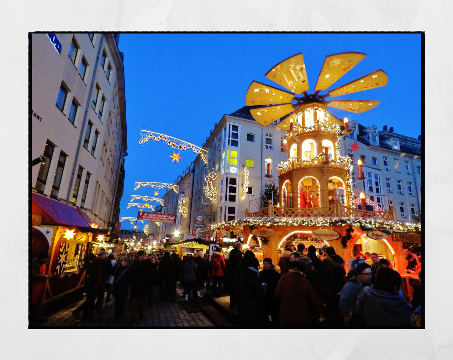 Christmas Decor Dresden German Market Print