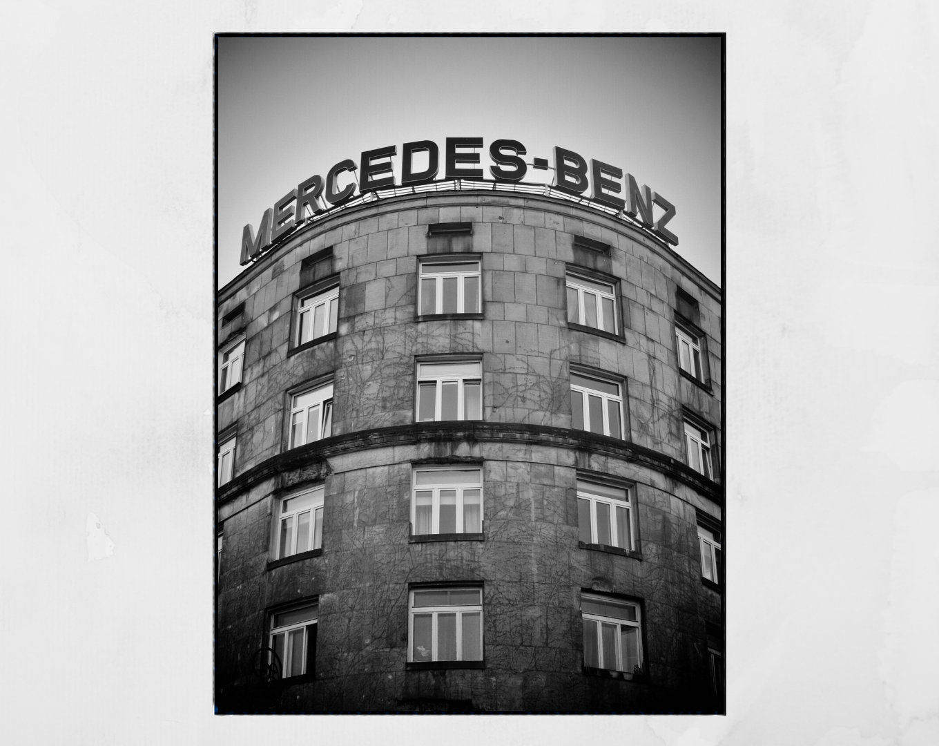 Warsaw Brutalist Black And White Photography Print