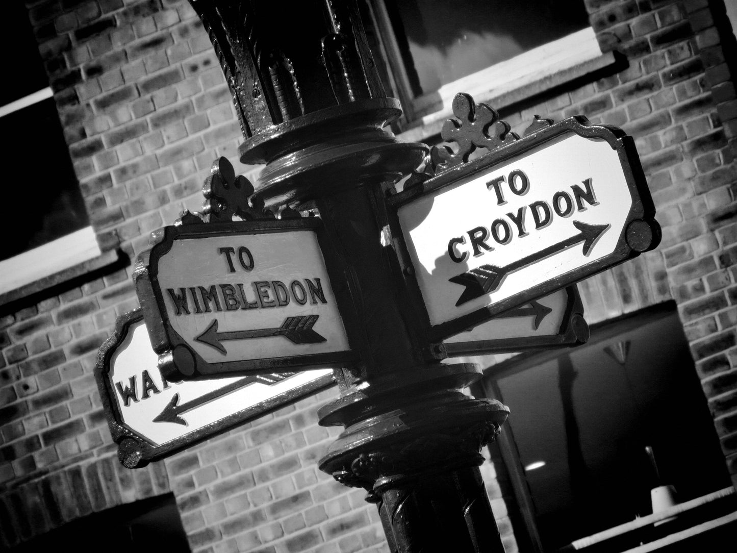 South London Street Black And White Photography Print