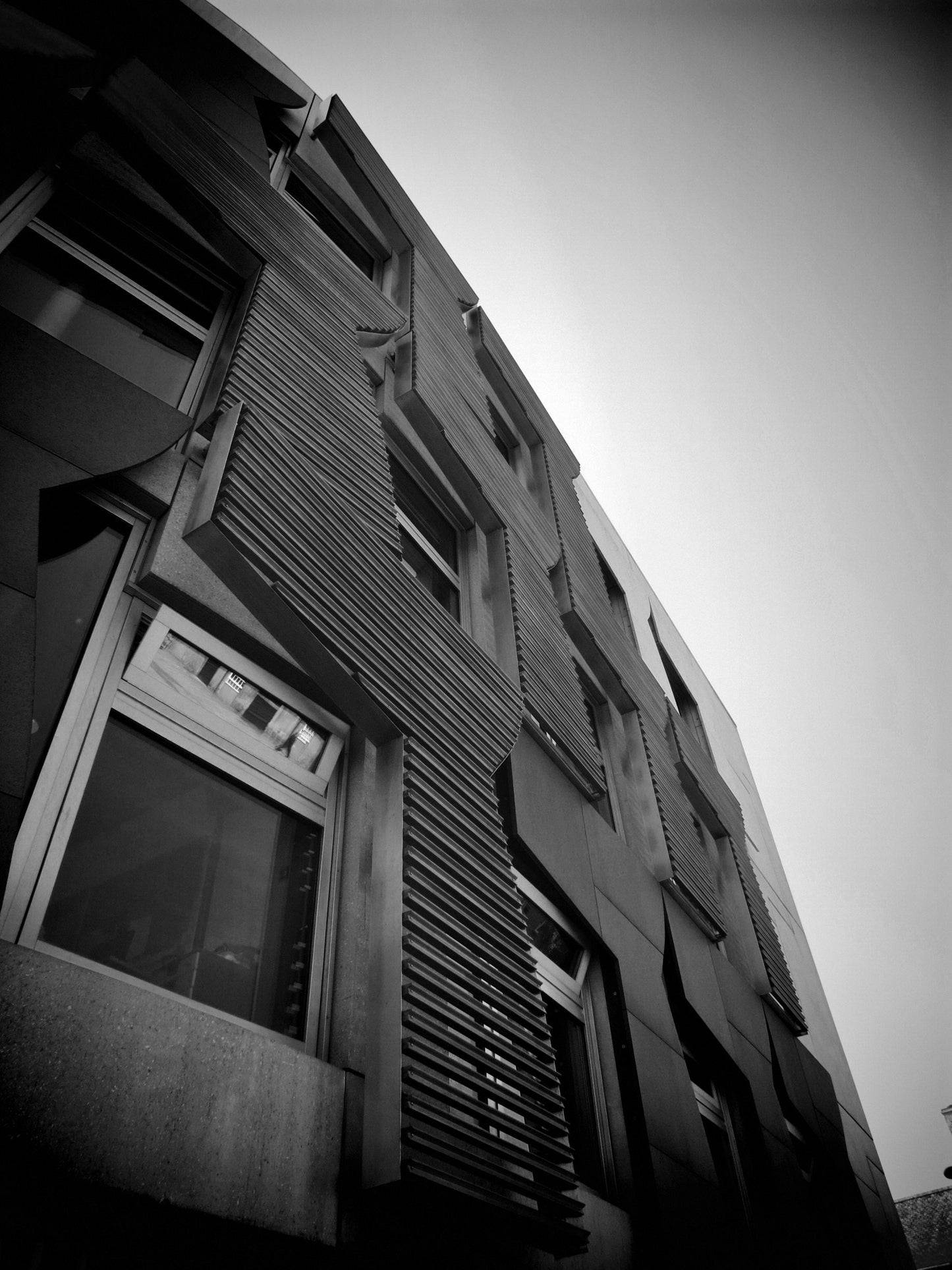 Scottish Parliament Edinburgh Black And White Photography Wall Art