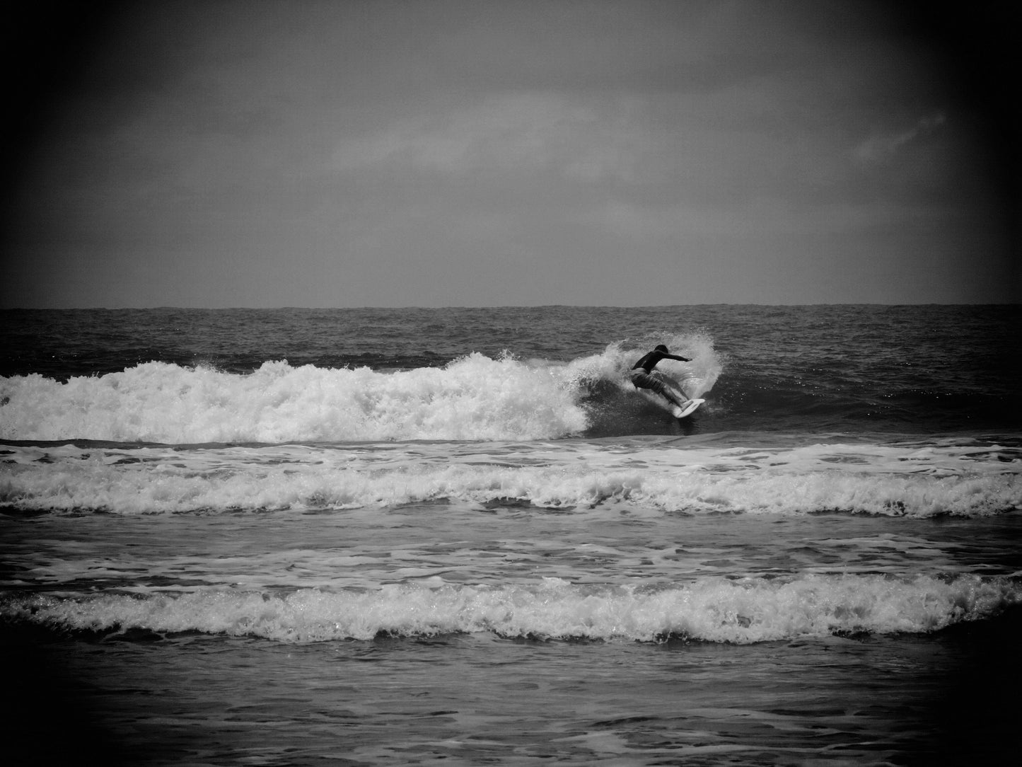 Surfing Print Ilha Do Mel Black And White Photography
