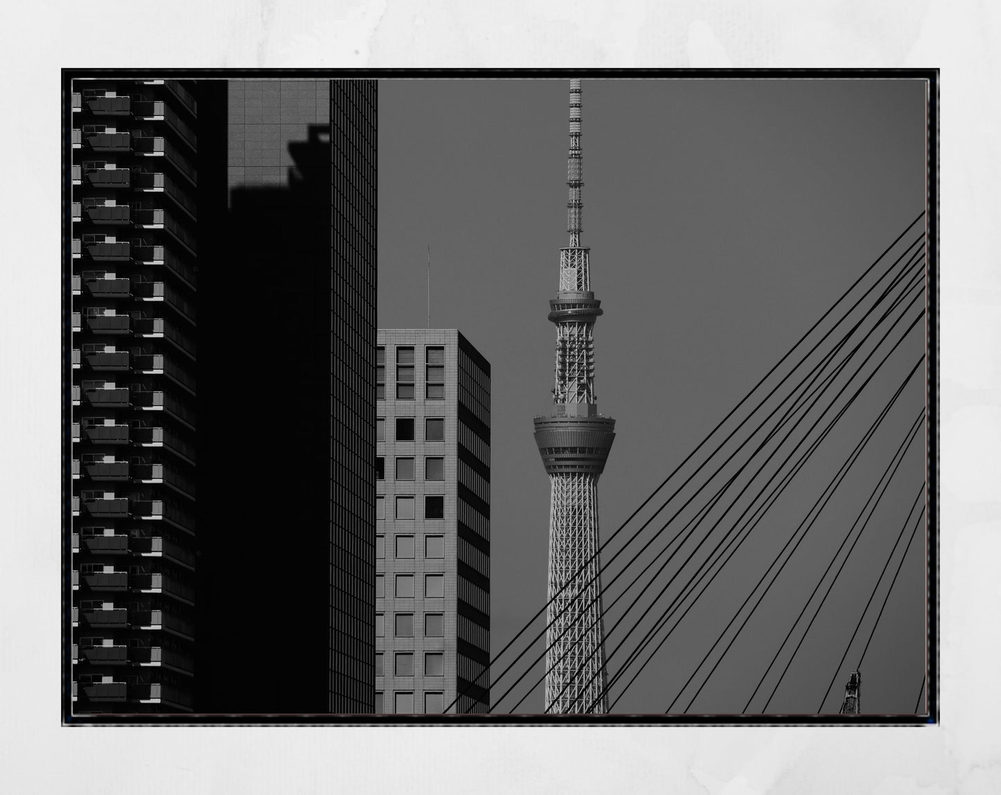 Minimalist Photography Meguro Tokyo Black And White Print Modern Art