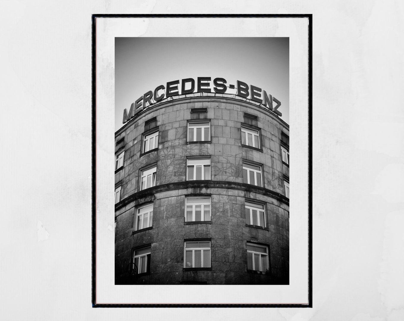 Warsaw Brutalist Black And White Photography Print
