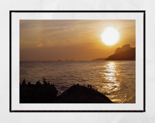Rio de Janeiro Arpoador Sunset Photography Print