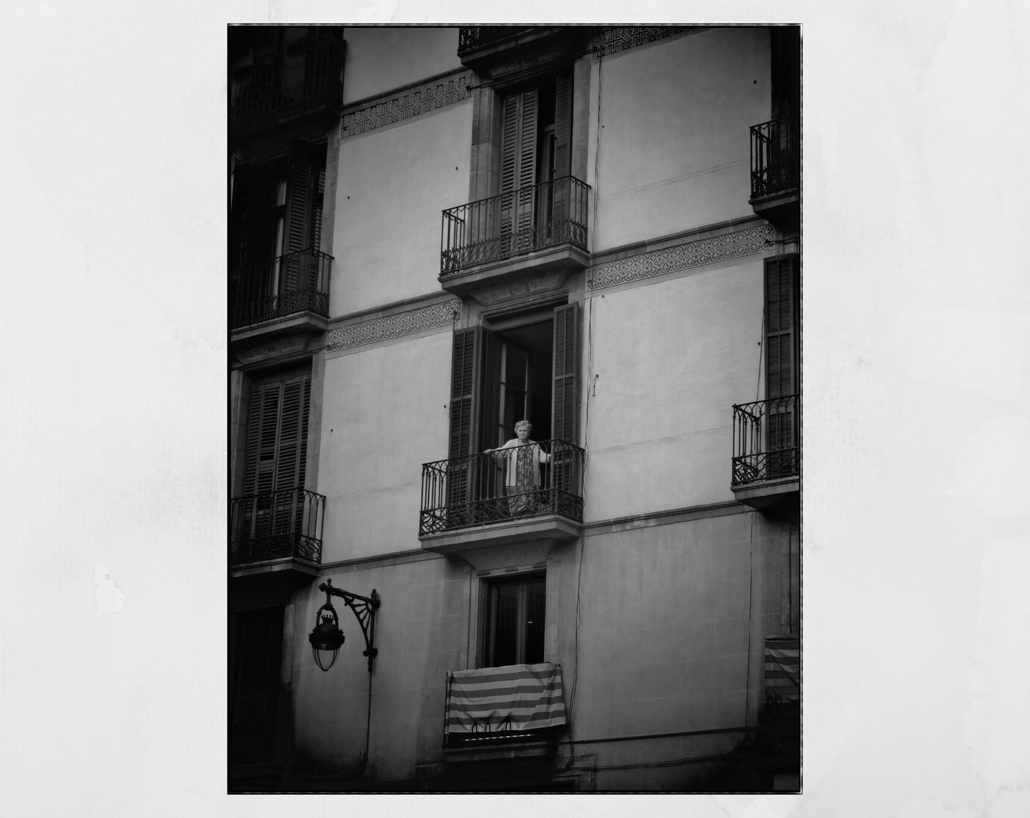 Barcelona Catalonia Black And White Photography Print