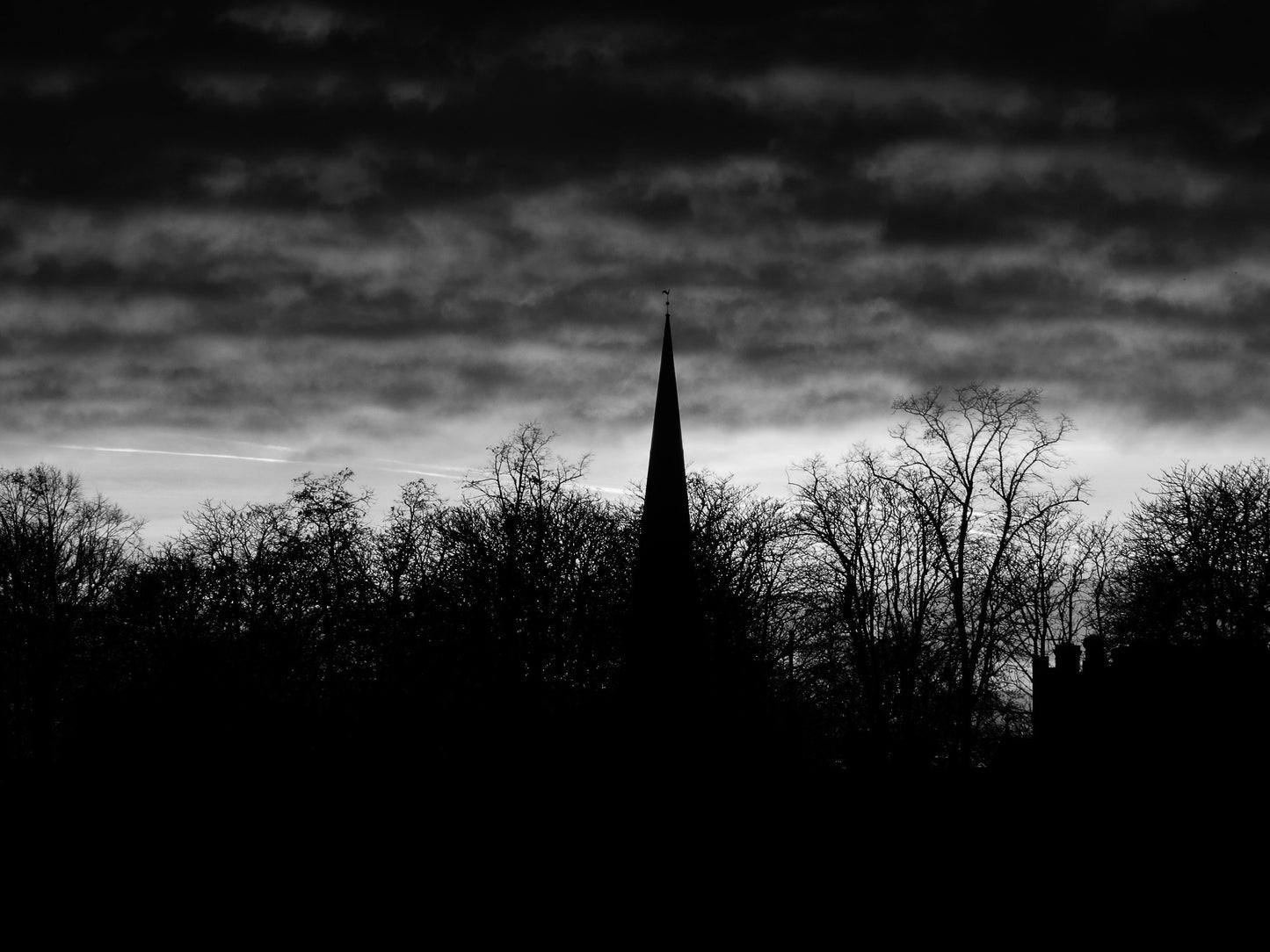 Cambridge England Black And White Landscape Photography Print