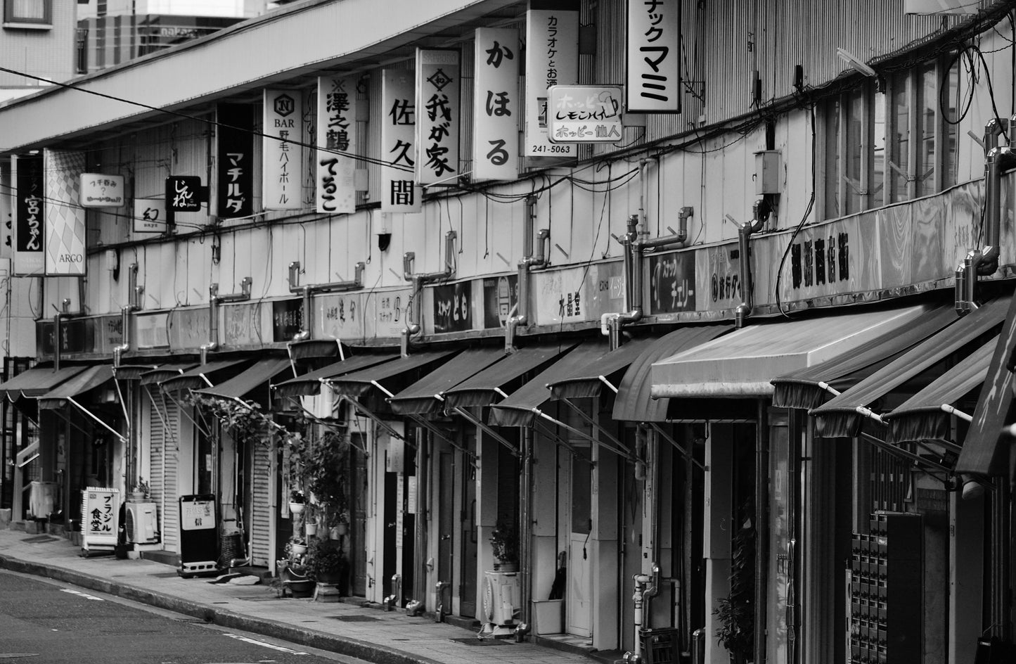 Yokohama Japan Black And White Photography Print